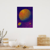 Halftone Manen Poster (Keuken)
