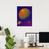 Halftone Manen Poster (Thuiskantoor)