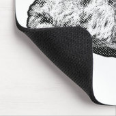Halftone-muse, feestelijk bureau muismat (Hoek)