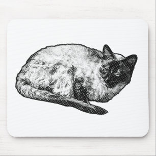 Halftone-muse, feestelijk bureau muismat