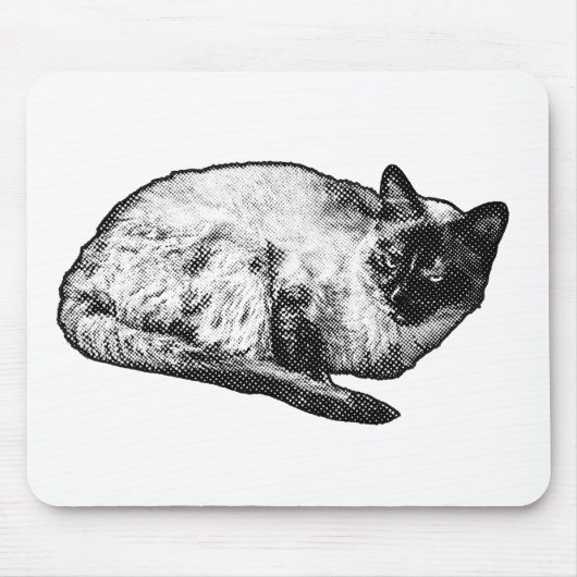 Halftone-muse, feestelijk bureau muismat (Voorkant)