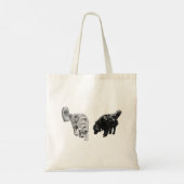 Halftone op marktdag — Retriever Duo Tote Bag (Achterkant)