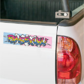 Halftone Pansexual Pride Typografie met vlag Bumpersticker (Op Truck)