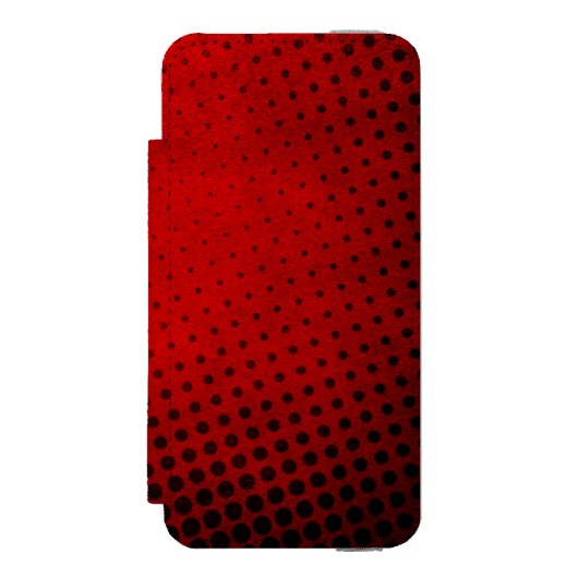 Halftone patroonachtergrond incipio iPhone portemonnee hoesje (Voorkant Agenda)