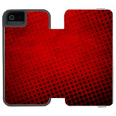 Halftone patroonachtergrond incipio iPhone portemonnee hoesje (Agenda Open)