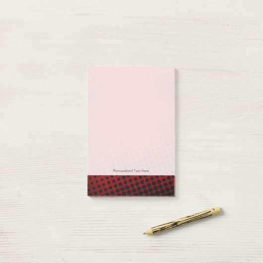 Halftone patroonachtergrond post-it® notes (Op bureau)