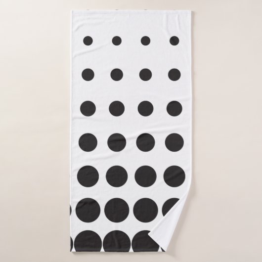 Halftone patroonpunt moderne retro badhanddoek (Badhanddoek)