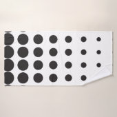 Halftone patroonpunt moderne retro badhanddoek (Badhanddoek)