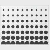 Halftone patroonpunt moderne retro cadeaupapier (Vlak)