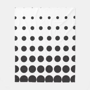 Halftone patroonpunt moderne retro fleece deken