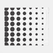 Halftone patroonpunt moderne retro fleece deken (Voorkant (Horizontaal))