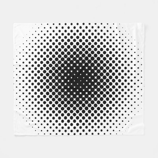 Halftone patroonpunt moderne retro fleece deken (Voorkant (Horizontaal))