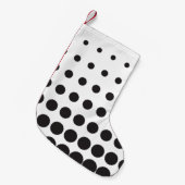 Halftone patroonpunt moderne retro kleine kerstsok (Voorkant (Hangend))