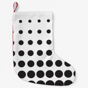 Halftone patroonpunt moderne retro kleine kerstsok
