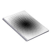 Halftone patroonpunt moderne retro notitieboek (Rechterzijde)