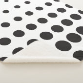 Halftone patroonpunt moderne retro sherpa deken (3/4)