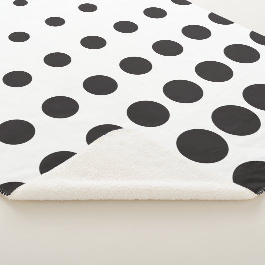 Halftone patroonpunt moderne retro sherpa deken (3/4)