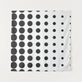 Halftone patroonpunt moderne retro wandkleed (Voorkant (horizontaal))