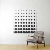 Halftone patroonpunt moderne retro wandkleed (In situ)