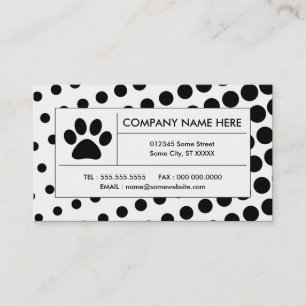 halftone pet pap visitekaartje