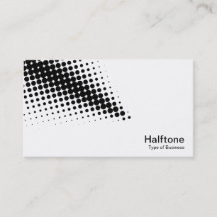 Halftone Pijl - Zwart en Wit Visitekaartje
