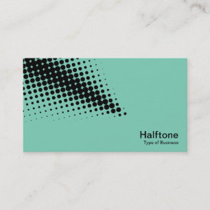 Halftone Pijl - Zwart met Light Green 7dcfb6 Visitekaartje