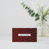 halftone reds visitekaartje (Staand voorkant)