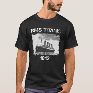  Halftone RMS Titanic 1912 Het Schip van Drea T-shirt