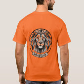 Halftone Roar Leeuw T-shirt** T-shirt (Achterkant)