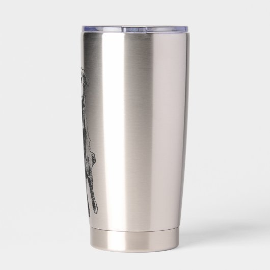 Halftone sky arc geïsoleerde drinkbeker (Achterkant)