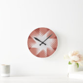 Halftone star clock ronde klok (Huis)