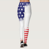 Halftone Stars and Stripes Leggings (Achterkant)