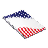 Halftone Stars and Stripes Notitieboek (Rechterzijde)