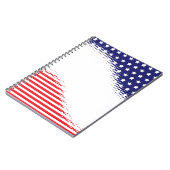 Halftone Stars and Stripes Notitieboek (Linkerzijde)