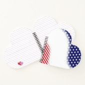 Halftone Stars and Stripes Notitieboek (Binnen)
