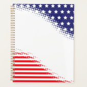 Halftone Stars and Stripes Planner (Voorkant)