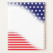 Halftone Stars and Stripes Planner (Achterkant)