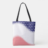 Halftone Stars and Stripes Tote Bag (Achterkant)