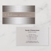 Halftone Stippen Mocha Visitekaartje (Voorkant / Achterkant)
