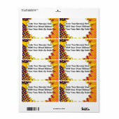 Halftone Sunset Etiket (Full Sheet)