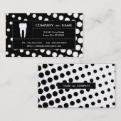 halftone tandheelkundige dienst visitekaartje (Voorkant / Achterkant)