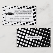halftone taxicabine visitekaartje (Voorkant / Achterkant)