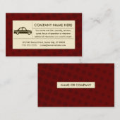 halftone taxicabine visitekaartje (Voorkant / Achterkant)