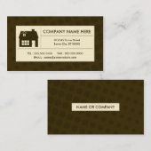 halftone thuisbasis visitekaartje (Voorkant / Achterkant)