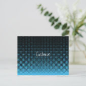 Halftone Vector Diamond Pattern Thunder_Cove Briefkaart (Staand voorkant)