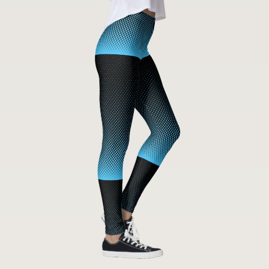 Halftone Vector Diamond Pattern Thunder_Cove Leggings (Rechts)