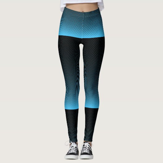 Halftone Vector Diamond Pattern Thunder_Cove Leggings (Voorkant)