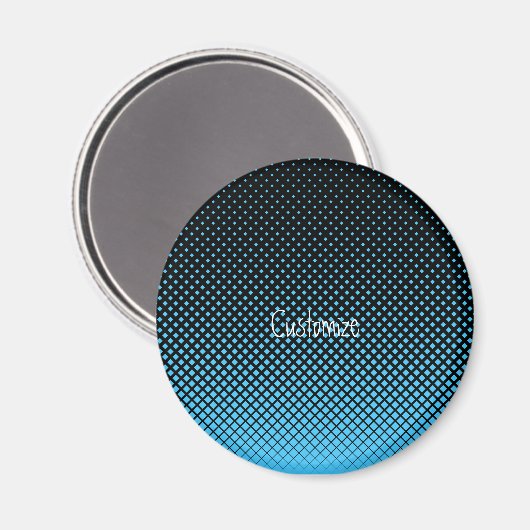 Halftone Vector Diamond Pattern Thunder_Cove Magneet (Voorkant / Achterkant)