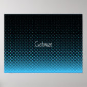 Halftone Vector Diamond Pattern Thunder_Cove Poster (Voorkant)