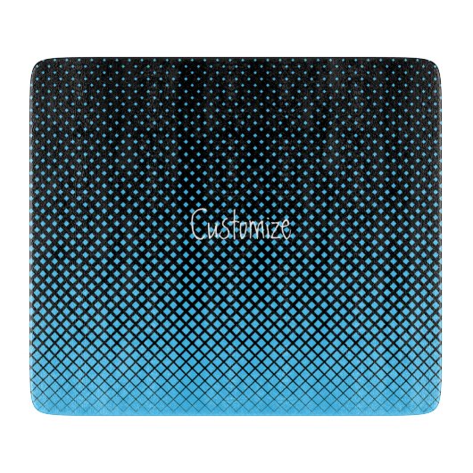 Halftone Vector Diamond Pattern Thunder_Cove Snijplank (Voorkant)